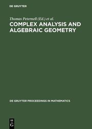 Complex Analysis and Algebraic Geometry - Cover