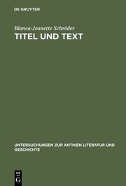 Titel und Text - Cover