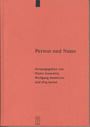Person und Name - Cover