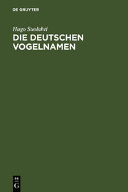 Die deutschen Vogelnamen - Cover