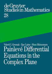 Painlevé Differential Equations in the Complex Plane - Cover