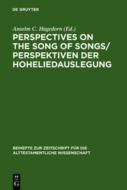 Perspectives on the Song of Songs/Perspektiven der Hoheliedauslegung - Cover