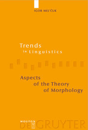 Aspects of the Theory of Morphology - Cover
