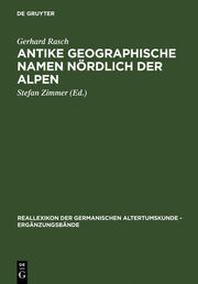 Antike geographische Namen nördlich der Alpen - Cover