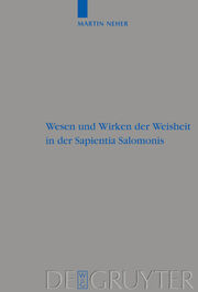 Wesen und Wirken der Weisheit in der Sapientia Salomonis - Cover