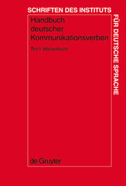 Handbuch deutscher Kommunikationsverben 1