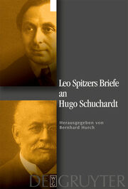 Leo Spitzers Briefe an Hugo Schuchardt - Cover