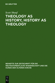 Theology as History, History as Theology - Cover