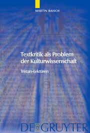 Textkritik als Problem der Kulturwissenschaft - Cover