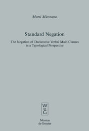 The Negation of Declarative Verbal Main Clauses from a Typological Perspective