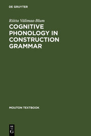 Cognitive Phonology in Construction Grammar - Cover