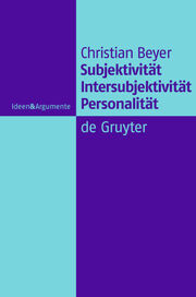 Subjektivität, Intersubjektivität, Personalität - Cover