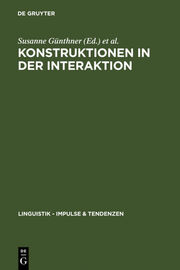 Konstruktionen in der Interaktion - Cover