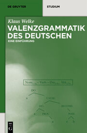Valenzgrammatik des Deutschen - Cover