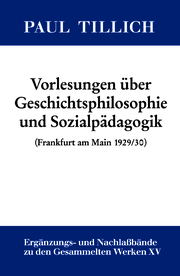 Vorlesungen über Geschichtsphilosophie und Sozialpädagogik - Cover