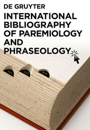 International Proverb Bibliography - Cover