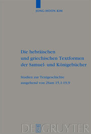 Die hebräischen und griechischen Textformen der Samuel- und Königebücher - Cover