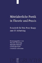 Mittelalterliche Poetik in Theorie und Praxis - Cover