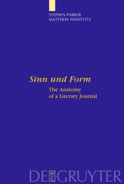 'Sinn und Form' - Cover