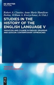 Studies in the History of the English Language V - Cover