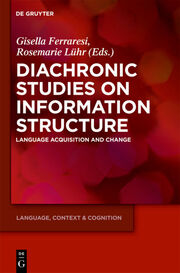 Diachronic Studies on Information Structure - Cover
