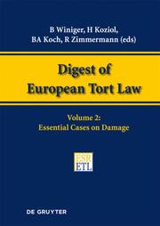 Digest of European Tort Law 2