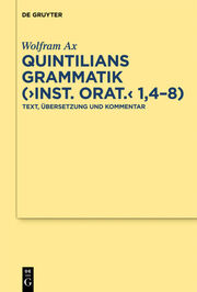 Quintilians Grammatik (Inst.orat.1,4-8) - Cover