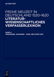 Krüginger, Johannes - Osse, Melchior von - Cover
