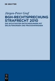 BGH-Rechtsprechung Strafrecht 2010 - Cover