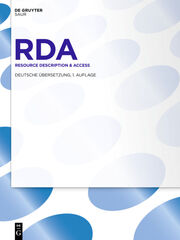 RDA: Resource Description & Access