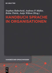 Handbuch Sprache in Organisationen - Cover
