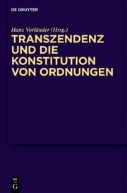 Transzendenz und die Konstitution von Ordnungen - Cover