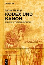 Kodex und Kanon - Cover