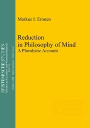 Reduction in Philosophy of Mind