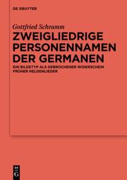 Zweigliedrige Personennamen der Germanen - Cover