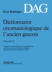 Dictionnaire onomasiologique de lancien gascon (DAG). Fascicule 17