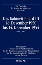 Das Kabinett Ehard III Bd 3: 1953 - Cover