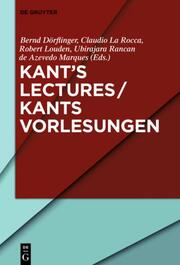 Kants Lectures / Kants Vorlesungen - Cover