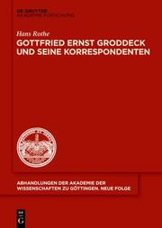 Gottfried Ernst Groddeck und seine Korrespondenten - Cover