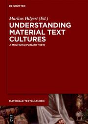 Understanding Material Text Cultures