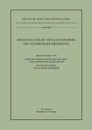 Johannes Geiler von Kaysersberg, Die Augsburger Predigten - Cover