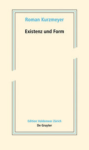 Existenz und Form - Cover