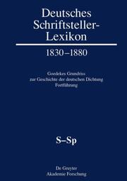 Deutsches Schriftsteller-Lexikon S-Sp - Cover