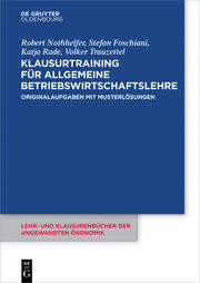 Klausurtraining für allgemeine Betriebswirtschaftslehre - Cover