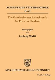 Die Gandersheimer Reimchronik - Cover