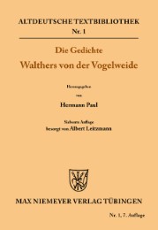 Die Gedichte Walthers von der Vogelweide - Cover