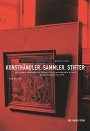 Kunsthändler, Sammler, Stifter - Cover