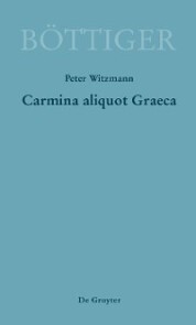 Carmina aliquot Graeca - Cover