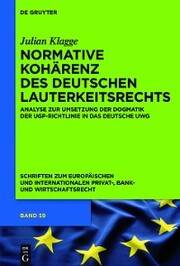 Normative Kohärenz des deutschen Lauterkeitsrechts - Cover