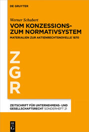 Vom Konzessions- zum Normativsystem - Cover